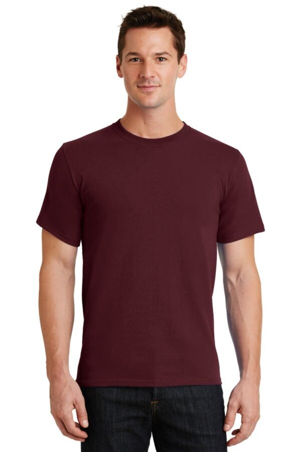 Plain Athletic Maroon T Shirt