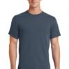 Plain Steel Blue T Shirt