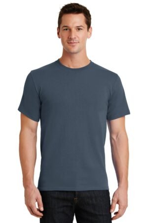 Plain Steel Blue T Shirt