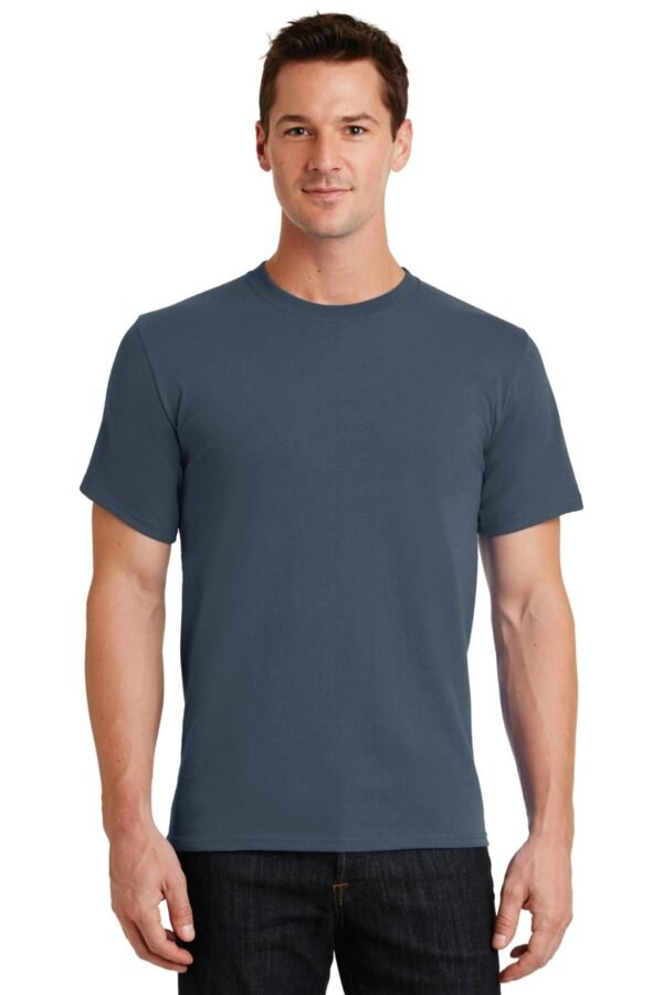 Plain Steel Blue T Shirt