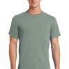 Plain Stonewashed Green T Shirt