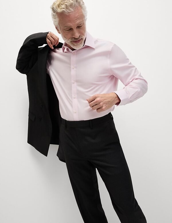 Non Iron Cotton Shirt Pink
