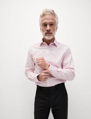 Non Iron Cotton Shirt Pink