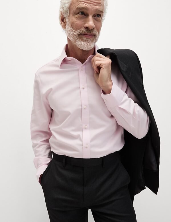 Non Iron Cotton Shirt Pink