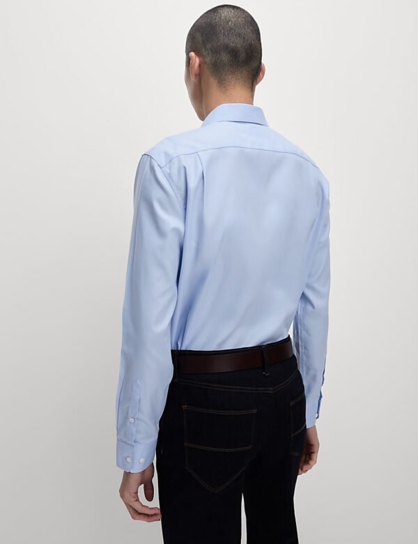 Non Iron Cotton Shirt Light blue