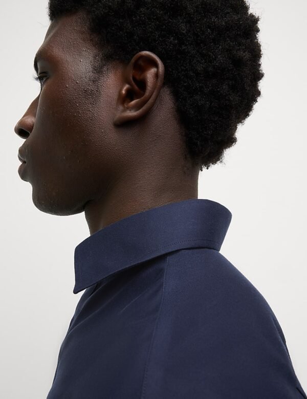 Non Iron Cotton Shirt Dark Navy