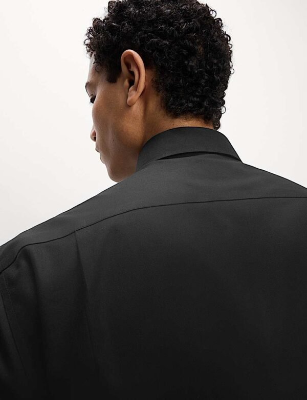 Non Iron Cotton Shirt Black