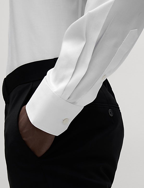 Non Iron Cotton Shirt White