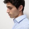 Regular Fit Luxury Cotton Striped Shirt Blue/white