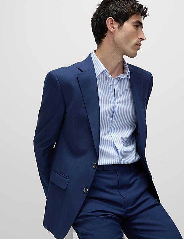 Regular Fit Luxury Cotton Striped Shirt Blue/white