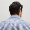 Regular Fit Luxury Cotton Striped Shirt Navy mix