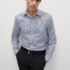 Regular Fit Luxury Cotton Striped Shirt Navy mix