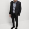 Regular Fit Luxury Cotton Striped Shirt Navy mix