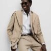 Easy Iron Pure Cotton Striped Shirt White Mix