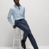 Regular Fit Easy Iron Pure Cotton Printed Shirt Blue mix
