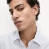 Regular Fit Easy Iron Pure Cotton Printed Shirt White