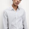 Regular Fit Easy Iron Pure Cotton Printed Shirt White